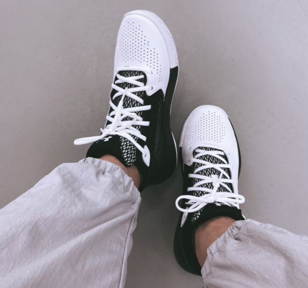 Giày Under Armour Lockdown 5 'White Black' 3023949-100 - Ảnh 2