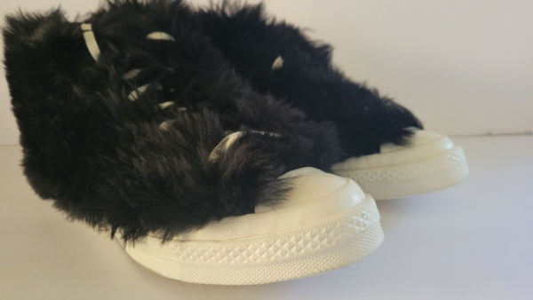 Giày Converse AMBUSH x Chuck 70 High 'Fuzzy Black Egret' 170586C - Ảnh 4