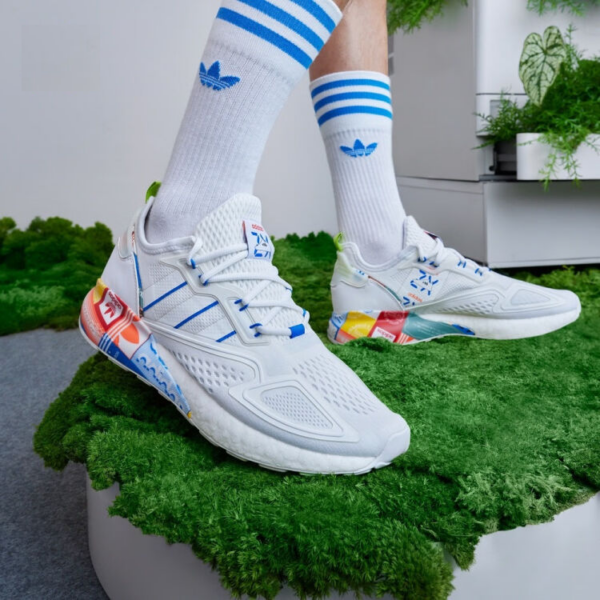 Giày Adidas ZX 2K Boost 'Multi-Color Logos' GX2718 - Ảnh 2