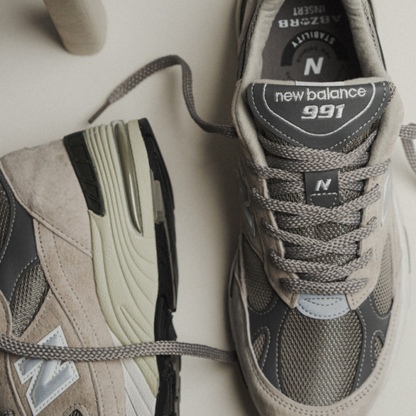 Giày New Balance 991 'Grey White' M991GL - Ảnh 7