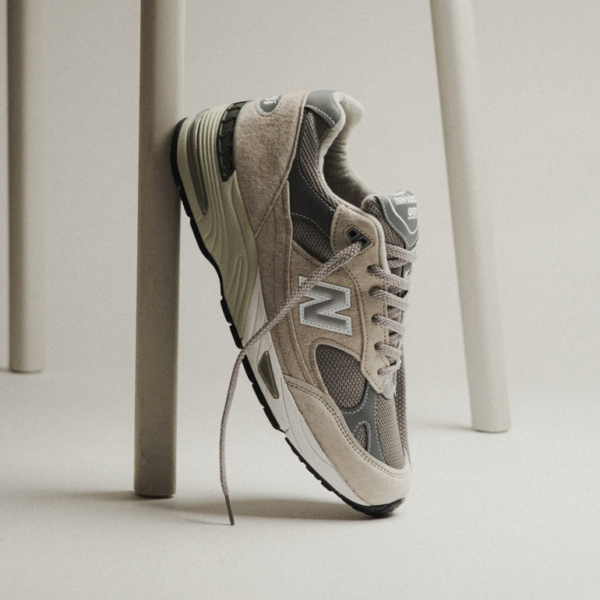 Giày New Balance 991 'Grey White' M991GL - Ảnh 6