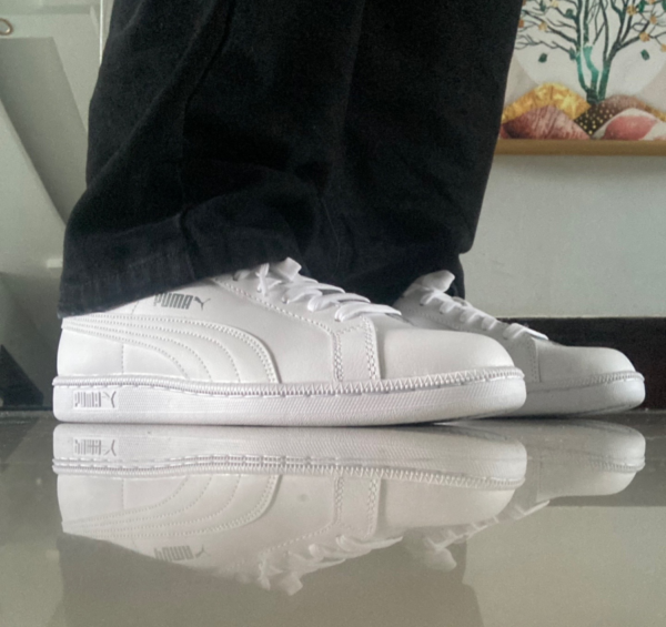 Giày Puma Classic Retro Smash L White Trainers 356722-02 - Ảnh 3