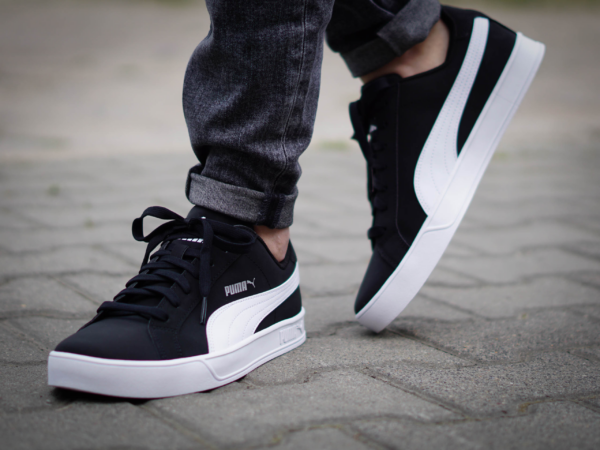 Giày Puma Smash Vulc Leather Trainers 359622-09 - Ảnh 3