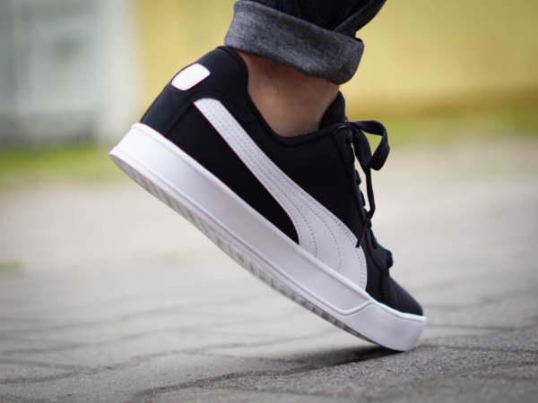 Giày Puma Smash Vulc Leather Trainers 359622-09 - Ảnh 4