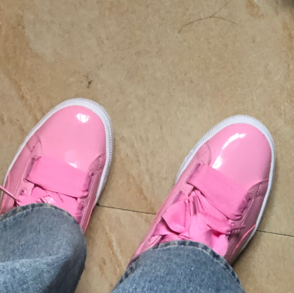 Giày Puma Wmns Basket Heart Patent Jr 'Prism Pink' 364817-03 - Ảnh 2
