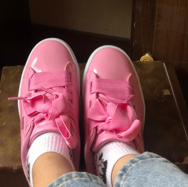 Giày Puma Wmns Basket Heart Patent Jr 'Prism Pink' 364817-03 - Ảnh 3