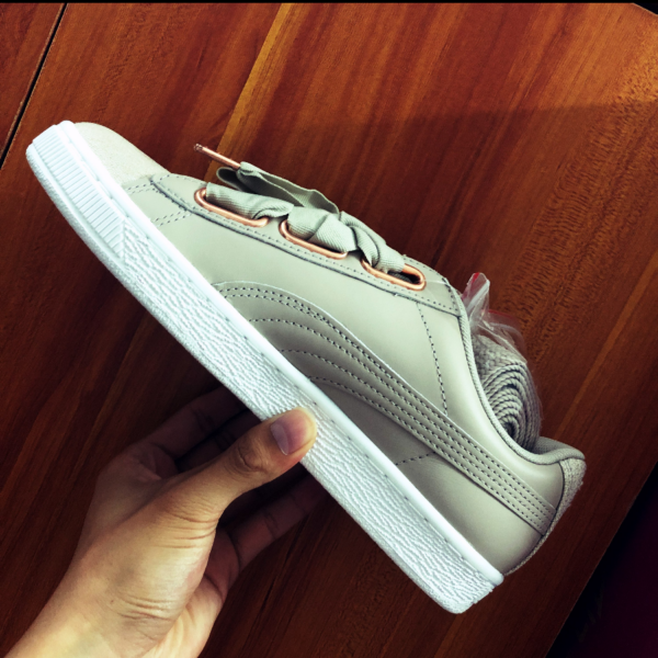 Giày Puma Wmns Basket Heart 'Silver Gray' 369649-02 - Ảnh 4