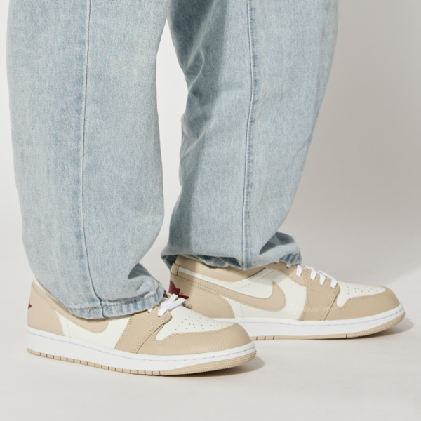 Giày Nike Air Jordan 1 Low SE 'Heavy Tan Leather' FB7168-121 - Ảnh 2