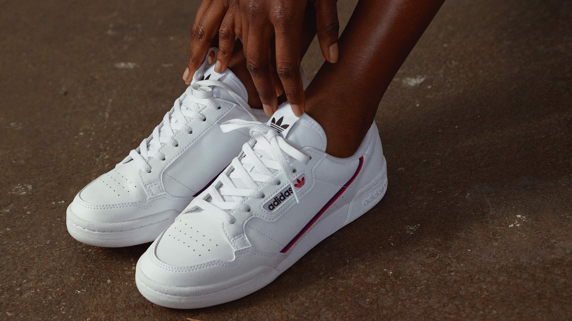 Adidas Continental 80 Full Trắng