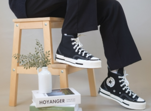 Giay Converse Chuck 70 Plus Canvas Hi 'Black' A00916C