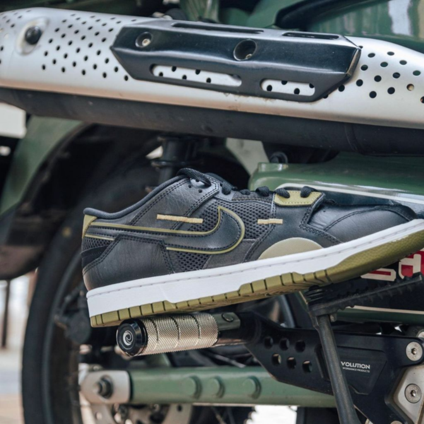 Giày Nike Dunk Low Scrap 'Black Olive' DM0128-001 - Ảnh 3