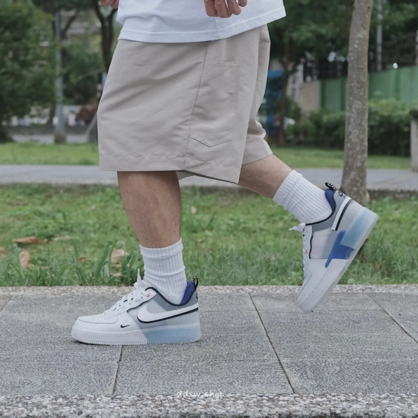 Giày Nike Air Force 1 React 'White Light Photo Blue' DH7615-101 - Ảnh 2