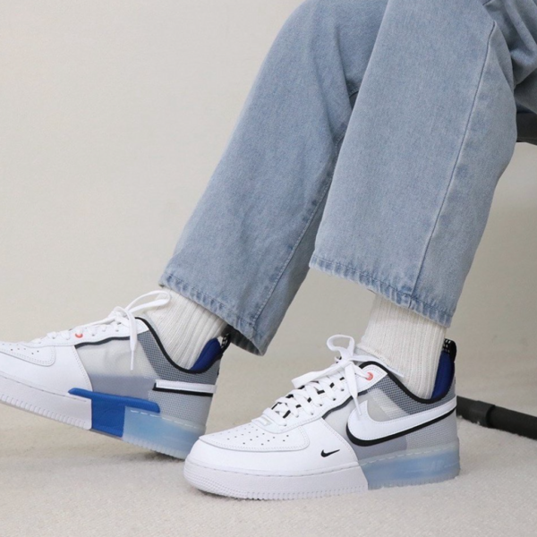 Giày Nike Air Force 1 React 'White Light Photo Blue' DH7615-101 - Ảnh 3