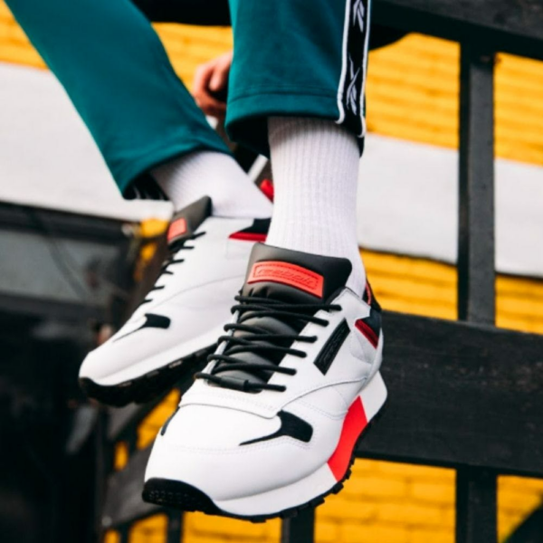 Giày Reebok Leather Reedux 'White Red' FV3204 - Ảnh 2