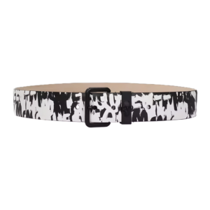 Thắt Lưng Alexander McQUEEN Graffiti 'Black White' 6892221AAHU1081
