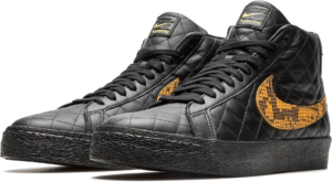 Giay Nike Zoom Blazer Mid QS SB x Supreme 'Black Snakeskin' DV5078-001