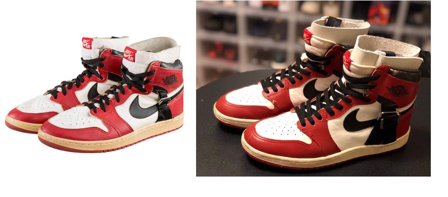 Air Jordan 1 Chicago Injury Strap - phiên bản chưa từng được kể Hinh anh 1: Air Jordan 1 Chicago Injury Strap - phien ban chua tung duoc ke