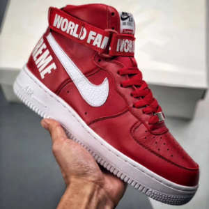 Giay Nike x Supreme Air Force 1 High 'World Famous Red' 698696-610