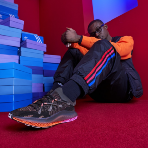 Alternative view of Giày Adidas Ultra 4D Fusio 'Black Orange Pink'  FZ2414