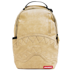 Sprayground Leather Shark Beige Backpack 910B1550NSZ