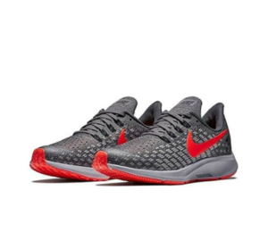 Alternative view of Giày Nike Air Zoom Pegasus 35 GS 'Grey Bright Crimson' AH3482-002