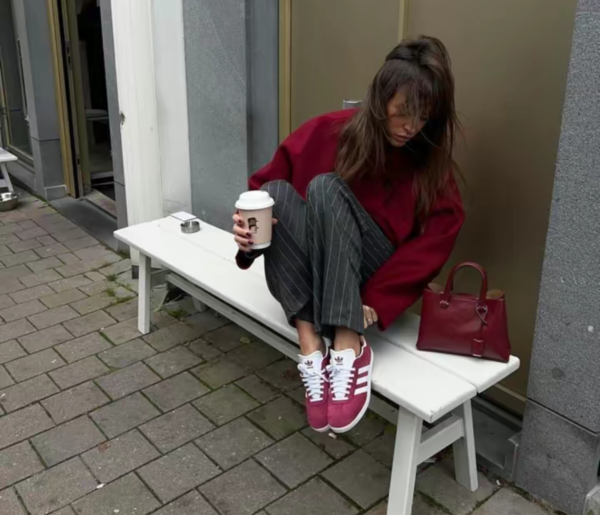 Giày Adidas Gazelle 'Collegiate Burgundy' B41645 - Ảnh 2