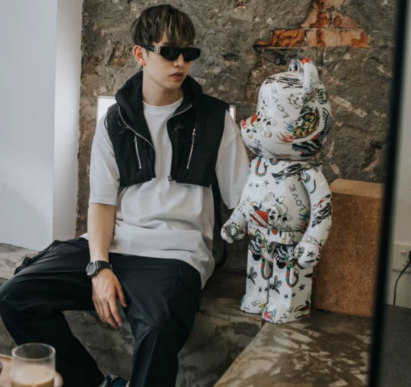 Mô Hình Bearbrick Ed Hardy White - Ảnh 2
