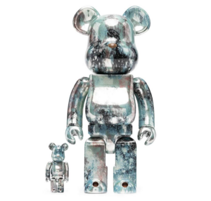 Mô hình Bearbrick Pushead Silver  400% 100%