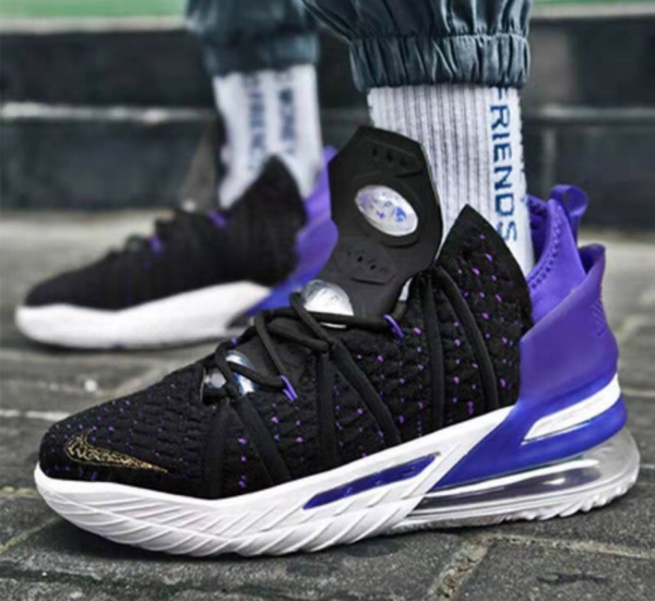 Giày Nike LeBron 18 GS 'Lakers' CW2760-004 - Ảnh 2
