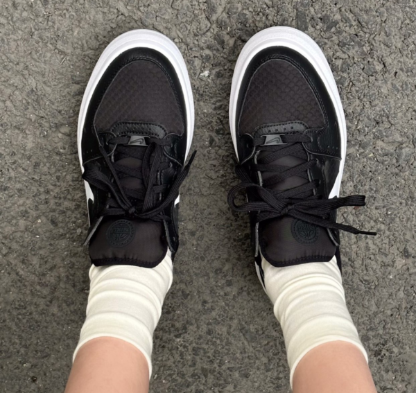 Giày Nike Wmns Court Vision Alta TXT 'Black White' CW6536-001 - Ảnh 7