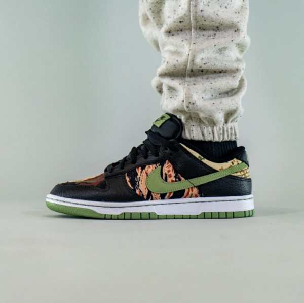 Giày Nike Dunk Low Camo 'Oil Green' DH0957-001 - Ảnh 4