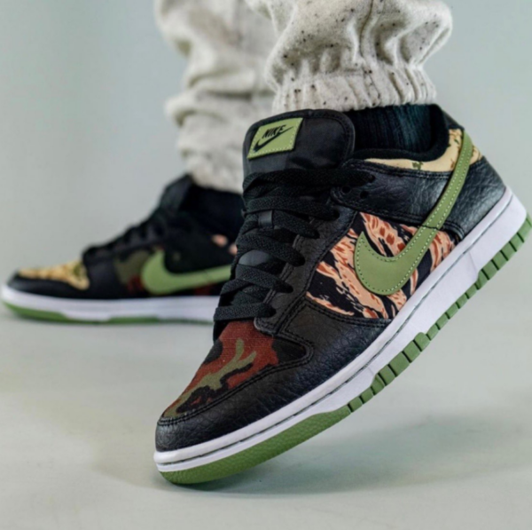 Giày Nike Dunk Low Camo 'Oil Green' DH0957-001 - Ảnh 5