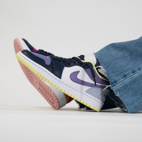 Giày Nike Air Jordan 1 Low 'Mismatched Purple Magenta' DJ4342-400 - Ảnh 2