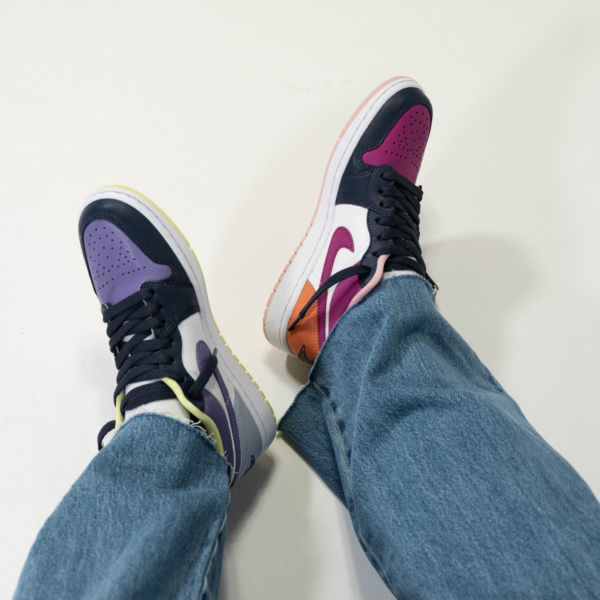 Giày Nike Air Jordan 1 Low 'Mismatched Purple Magenta' DJ4342-400 - Ảnh 3