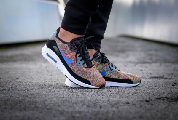 Giày Nike Air Max 90 Ultra 2.0 Flyknit ' Blue Cool Grey' 881109-001 - Ảnh 3