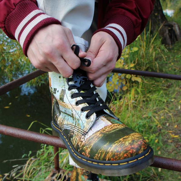 Giày Dr. Martens 1460 Black Sabbath Lace Up Boots 26315102 - Ảnh 4