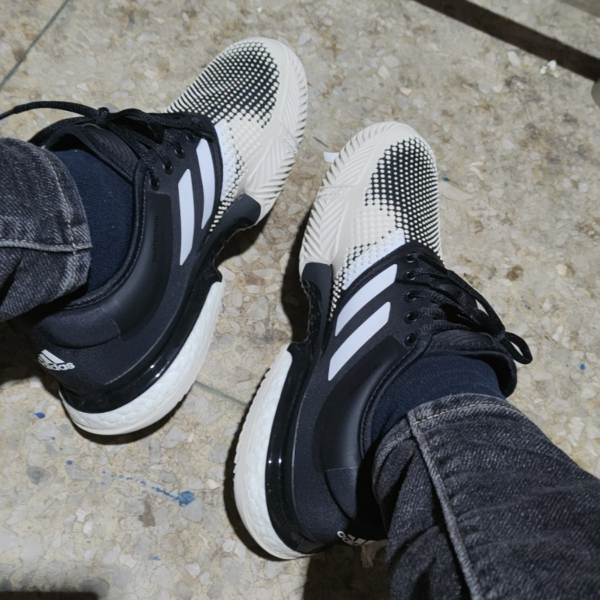 Giày Tennis Adidas SoleCourt Boost Clay 'Black White' G26293 - Ảnh 4