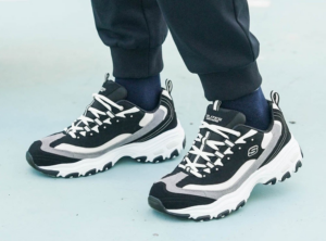 Alternative view of Giày Skechers D'Lites 1.0 'Black' 237153-BKNT