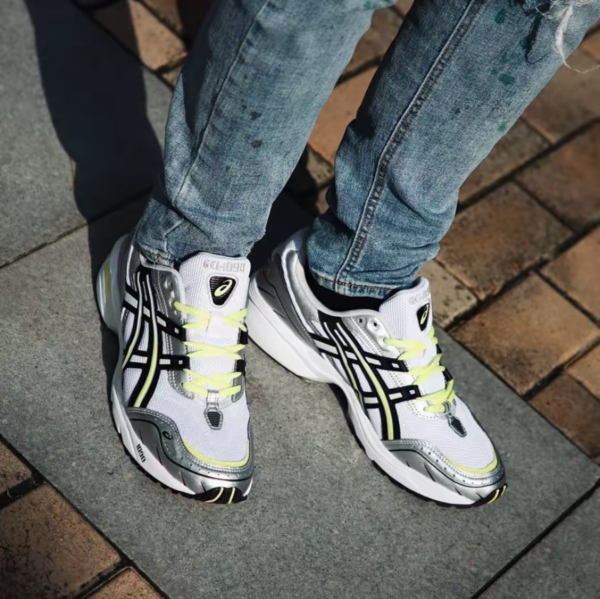 Giày Asics Gel 1090 'White Silver Yellow' 1201A484-100 - Ảnh 2