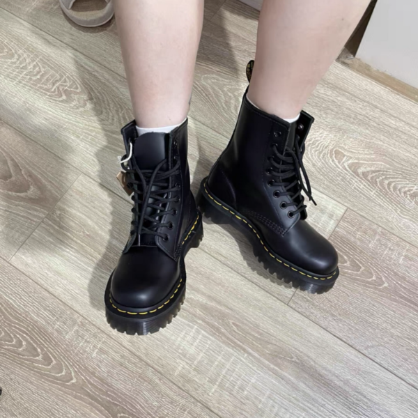 Giày Dr. Martens 1460 Bex 'Black Smooth' 25345001 - Ảnh 5