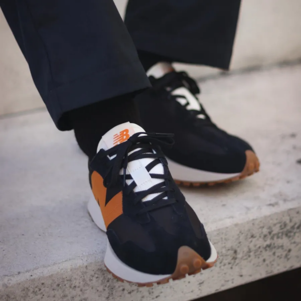Giày New Balance 327 'Black Orange' MS327HN1 - Ảnh 6