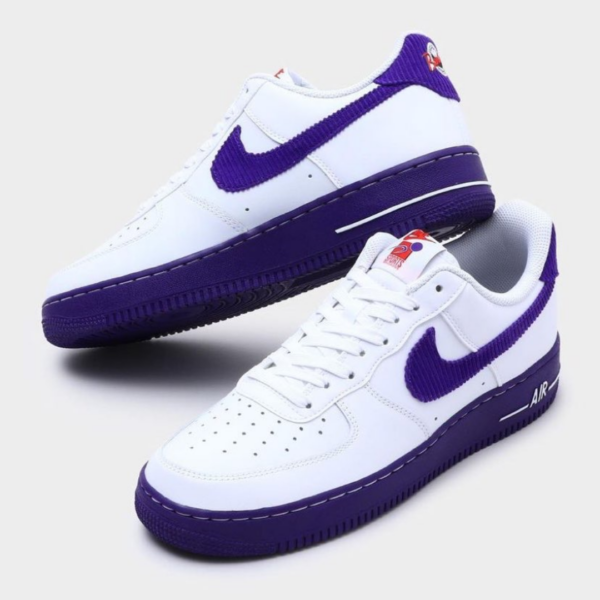 Giày Nike Air Force 1 '07 LV8 EMB 'White Court Purple' DB0264-100 - Ảnh 5