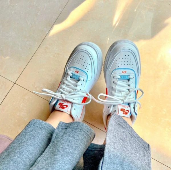 Giày Nike Air Force 1 Shadow SE 'Team Orange Blue' CQ9503-100 - Ảnh 4