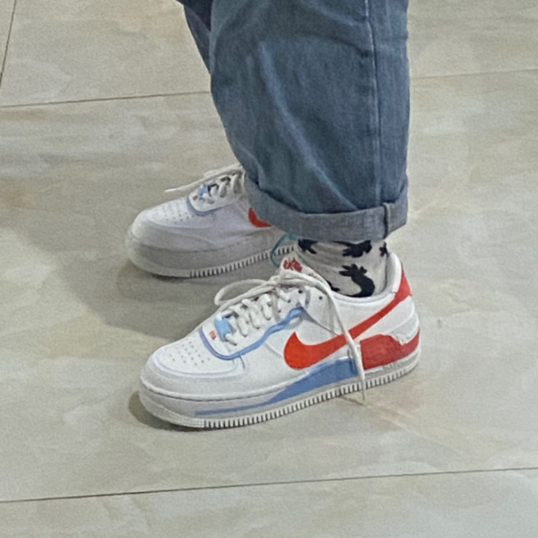Giày Nike Air Force 1 Shadow SE 'Team Orange Blue' CQ9503-100 - Ảnh 5