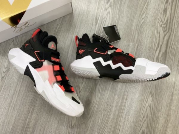 Giày Nike Jordan Why Not 5 Pf 'White Bright Crimson Black' DC3638-160 - Ảnh 6