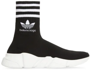 Giay Balenciaga x Adidas Speed 'Black White' 711189WBDV11090