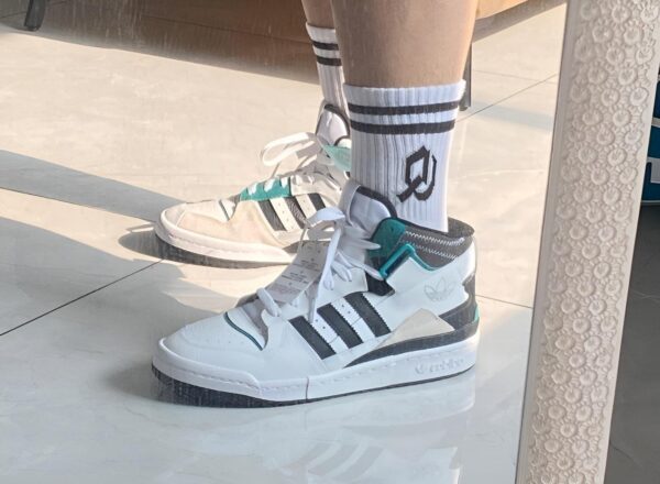 Giày Adidas Forum Exhibit Mid Green White H01921 - Ảnh 5