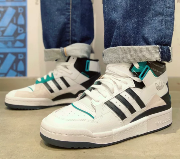Giày Adidas Forum Exhibit Mid Green White H01921 - Ảnh 6