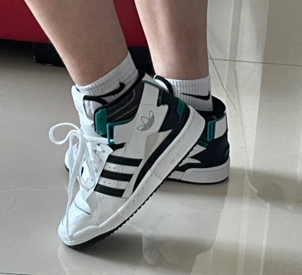 Giày Adidas Forum Exhibit Mid Green White H01921 - Ảnh 3