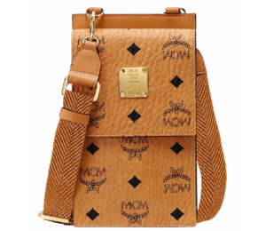 Túi MCM Crossbody Phone Case Visetos Cognac MXZBSVI15CO001